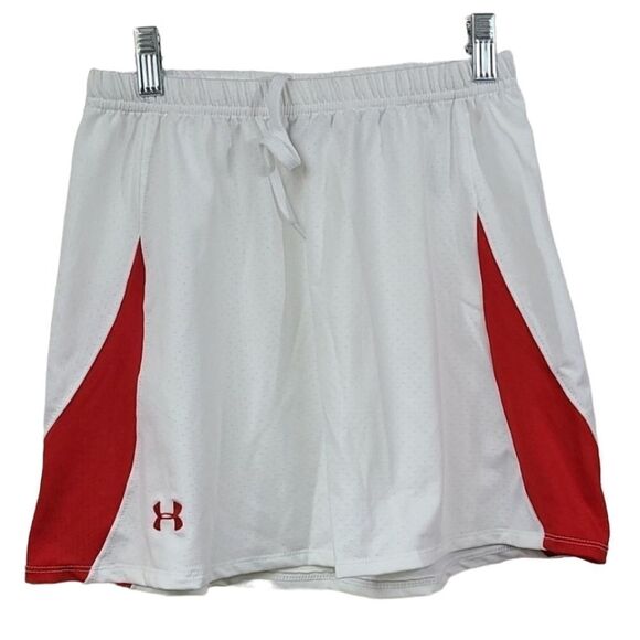 Under Armour Women's Athletic Skirt Red/White Nylon Mesh Tennis Golf Size SMALL - Picture 1 of 7